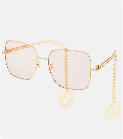 gucci chain glasses